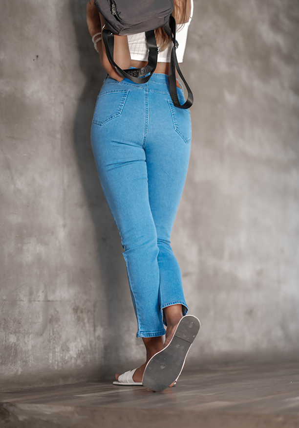 LILLY FRONT BUTTON DENIM PANT
